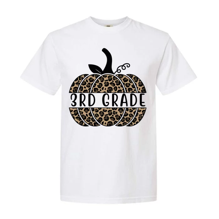 3rd Grade Leopard Pumpkin Garment-Dyed Heavyweight T-Shirt