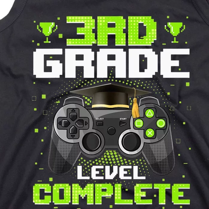 3Rd Grade Level Complete Graduation Video Gamer Graduate Tank Top