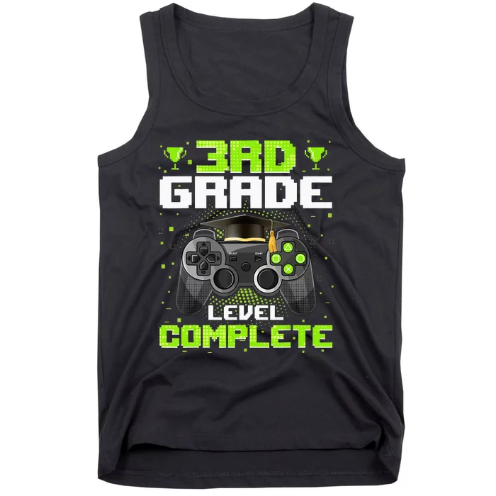 3Rd Grade Level Complete Graduation Video Gamer Graduate Tank Top