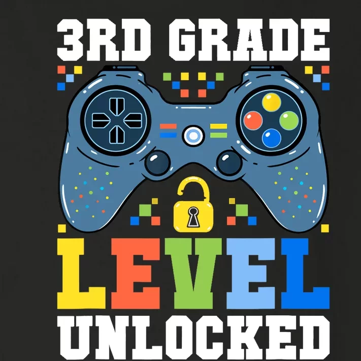 3rd Grade Level Unlocked Gamer First Day Of School Boy Toddler Long Sleeve Shirt