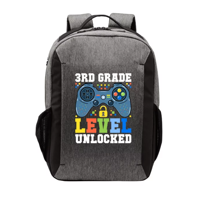 3rd Grade Level Unlocked Gamer First Day Of School Boy Vector Backpack