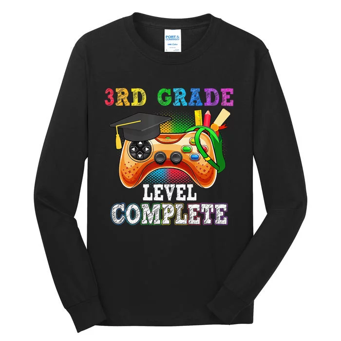 3Rd Grade Level Complete Last Day Of School Graduation Tall Long Sleeve T-Shirt