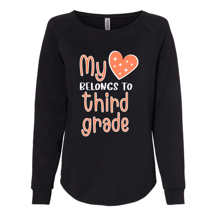 3rd Grade My Belongs To Third Grade Teacher Back To School Teacher Gift Womens California Wash Sweatshirt