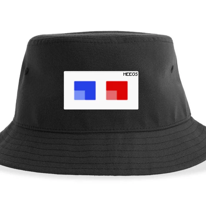 3d Glasses Meegs Chad Crypto Sustainable Bucket Hat