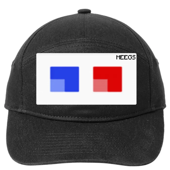 3d Glasses Meegs Chad Crypto 7-Panel Snapback Hat