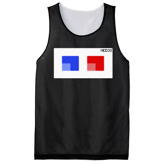 3d Glasses Meegs Chad Crypto Mesh Reversible Basketball Jersey Tank