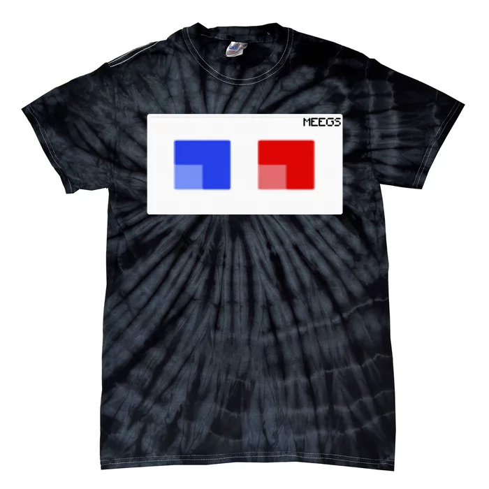 3d Glasses Meegs Chad Crypto Tie-Dye T-Shirt