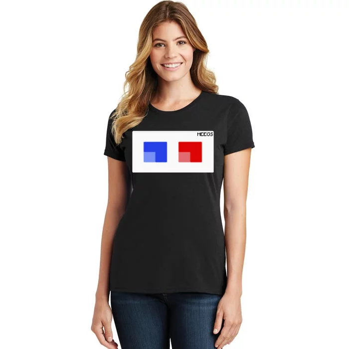 3d Glasses Meegs Chad Crypto Women's T-Shirt