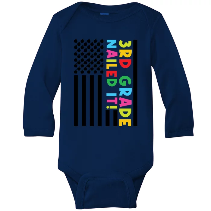 3Rd Grade Nailed It! Third Grade 3Rd Grad Gift Baby Long Sleeve Bodysuit