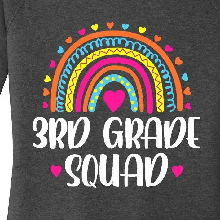 3rd Grade Squad Rainbow Back To School Teacher Wo Women's Perfect Tri Tunic Long Sleeve Shirt