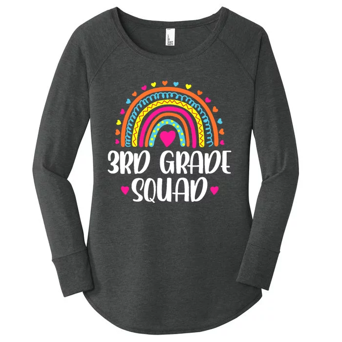 3rd Grade Squad Rainbow Back To School Teacher Wo Women's Perfect Tri Tunic Long Sleeve Shirt