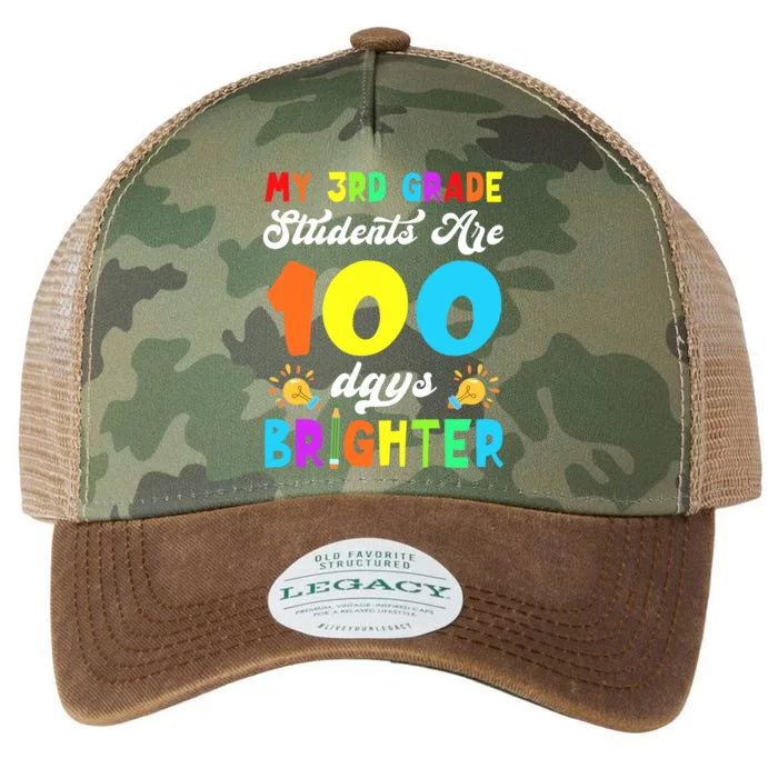 3rd Grade Students Are 100 Days Brighter 100th Day Of School Gift Legacy Tie Dye Trucker Hat