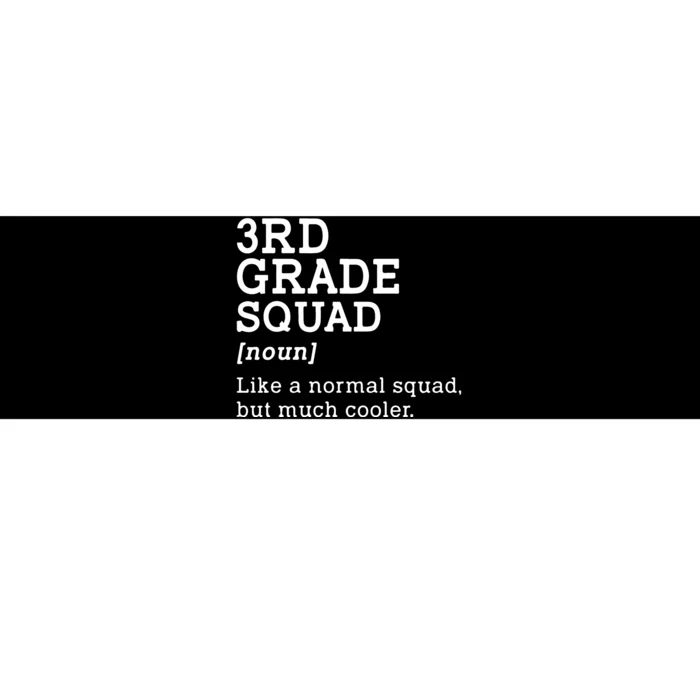 3rd Grade Squad Back To School Gift Teacher Third Grade Team Gift Bumper Sticker