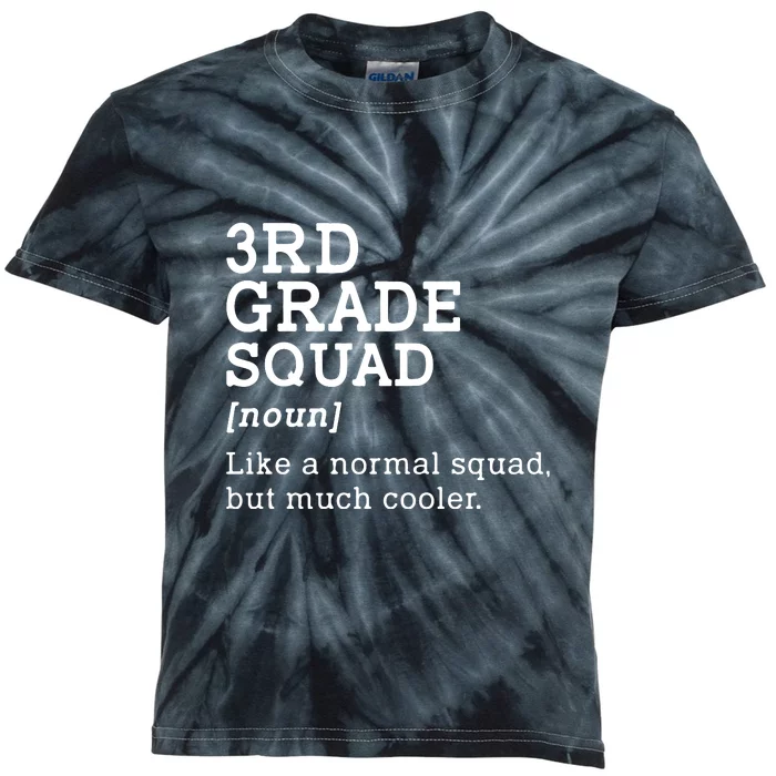 3rd Grade Squad Back To School Gift Teacher Third Grade Team Gift Kids Tie-Dye T-Shirt