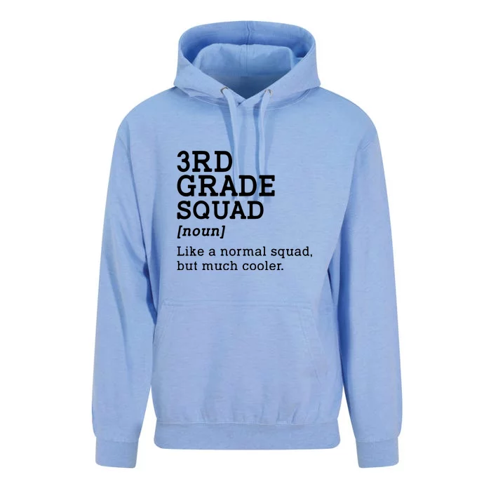 3rd Grade Squad Back To School Gift Teacher Third Grade Team Gift Unisex Surf Hoodie