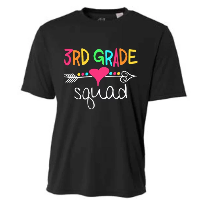 3rd Grade Squad Third Teacher Student Team Back To School Gift Cooling Performance Crew T-Shirt