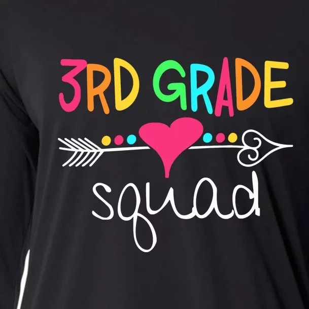 3rd Grade Squad Third Teacher Student Team Back To School Gift Cooling Performance Long Sleeve Crew