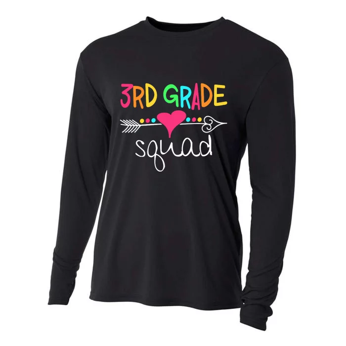 3rd Grade Squad Third Teacher Student Team Back To School Gift Cooling Performance Long Sleeve Crew