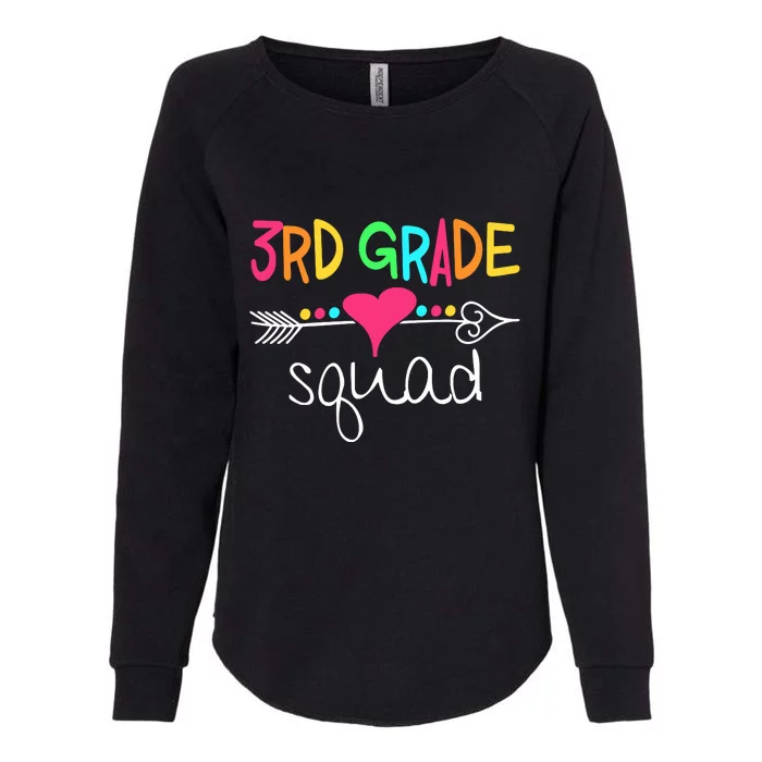 3rd Grade Squad Third Teacher Student Team Back To School Gift Womens California Wash Sweatshirt