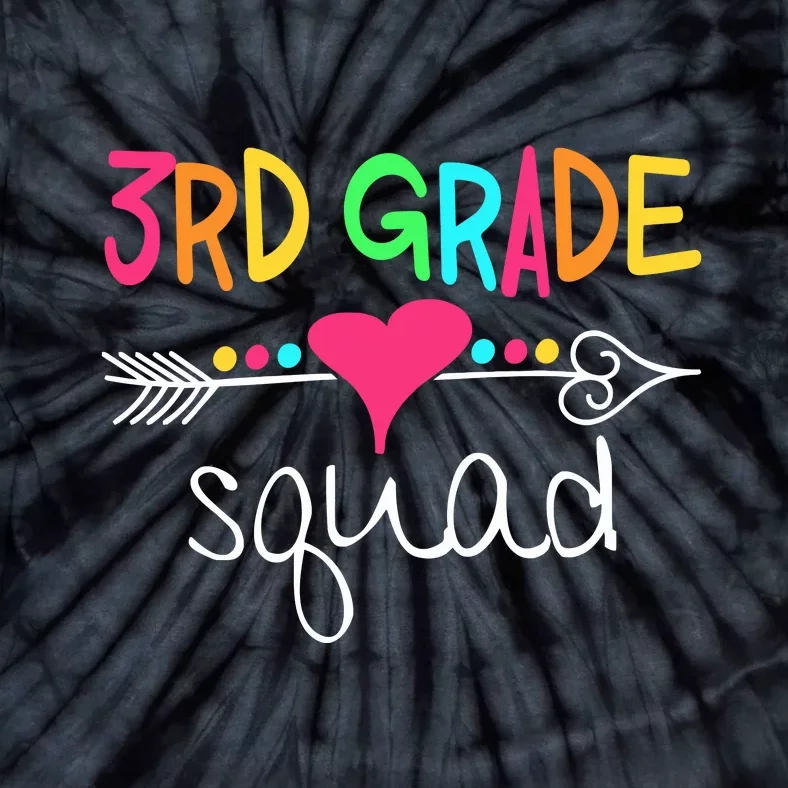 3rd Grade Squad Third Teacher Student Team Back To School Gift Tie-Dye T-Shirt