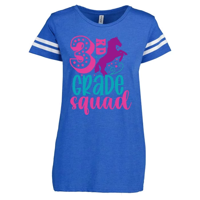 3rd Grade Squad Back To School Teacher Third Grade Gift Enza Ladies Jersey Football T-Shirt