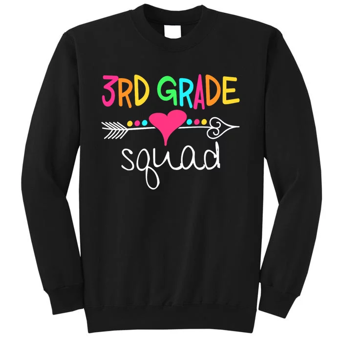 3rd Grade Squad Third Teacher Student Team Back To School Tall Sweatshirt