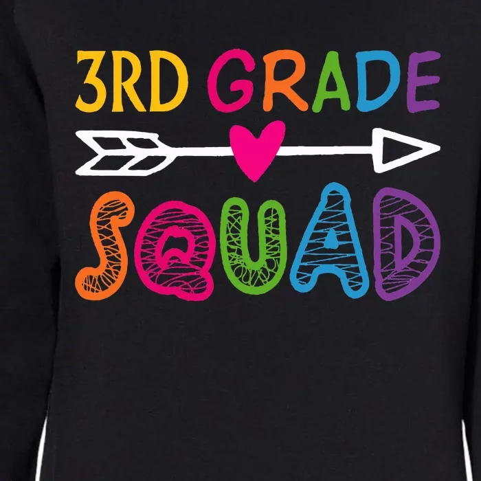 3Rd Grade Squad Back To School Womens California Wash Sweatshirt