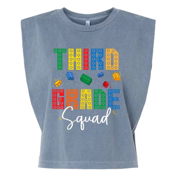 3rd Grade Squad Third Teacher Student Team Back To School Garment-Dyed Women's Muscle Tee