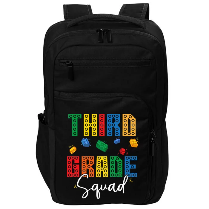 3rd Grade Squad Third Teacher Student Team Back To School Impact Tech Backpack