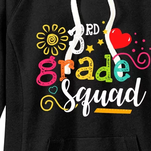 3rd Grade Squad Student Teacher Gift Back To School Women's Fleece Hoodie