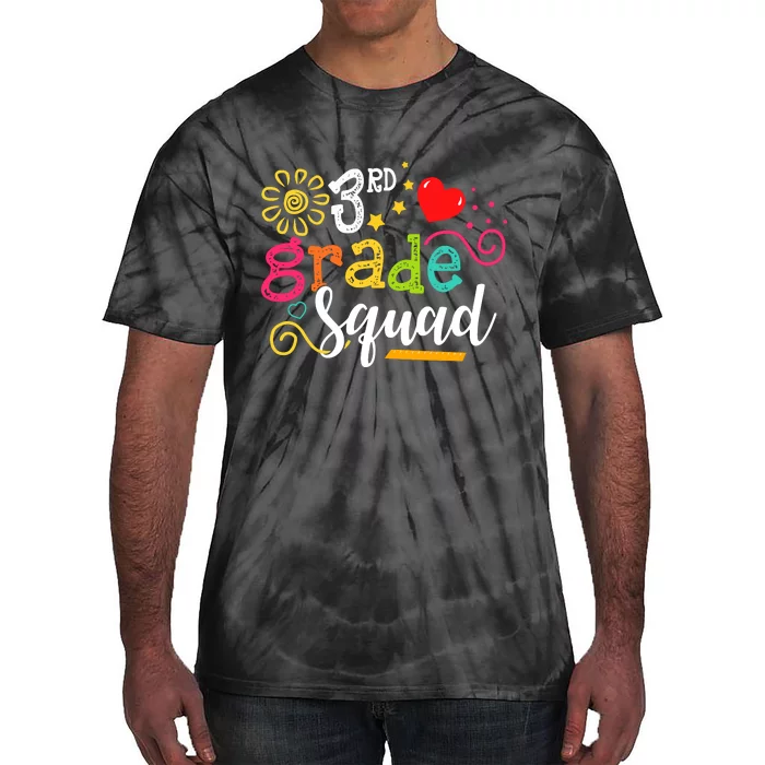 3rd Grade Squad Student Teacher Gift Back To School Tie-Dye T-Shirt