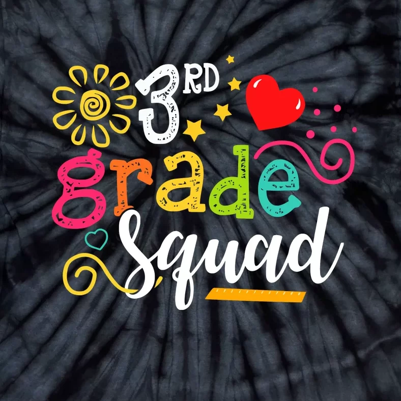 3rd Grade Squad Student Teacher Gift Back To School Tie-Dye T-Shirt