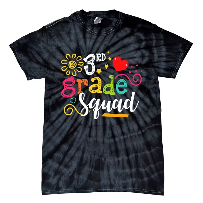 3rd Grade Squad Student Teacher Gift Back To School Tie-Dye T-Shirt