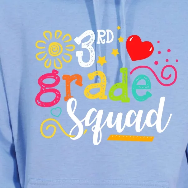 3rd Grade Squad Student Teacher Gift Back To School Unisex Surf Hoodie