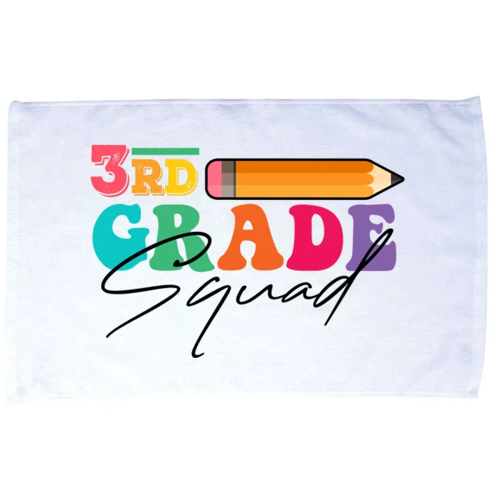 3rd Grade Squad,Team 3rd Third Grade Gift Teacher Back To School Gift Funny Gift Microfiber Hand Towel