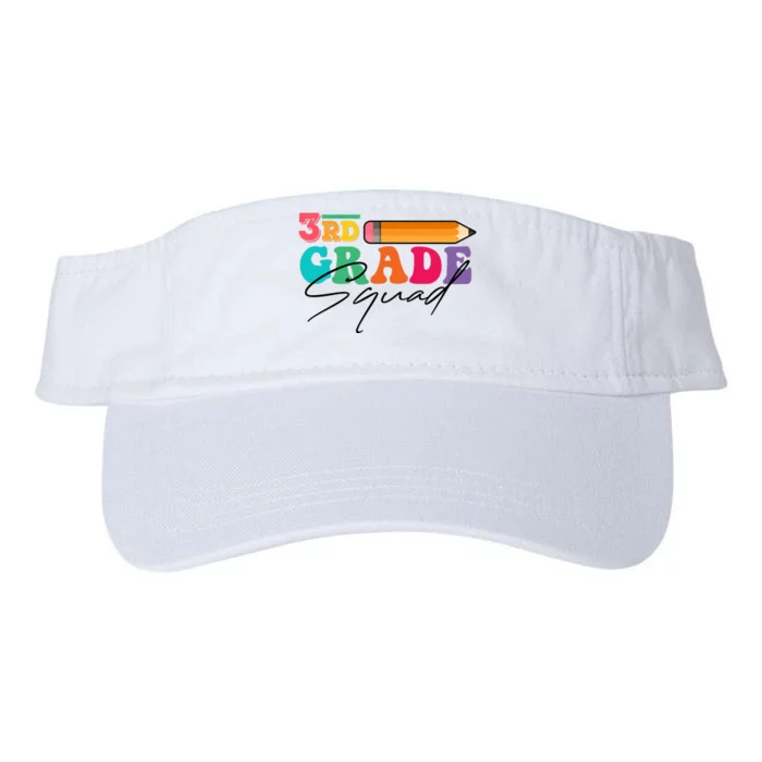 3rd Grade Squad,Team 3rd Third Grade Gift Teacher Back To School Gift Funny Gift Valucap Bio-Washed Visor