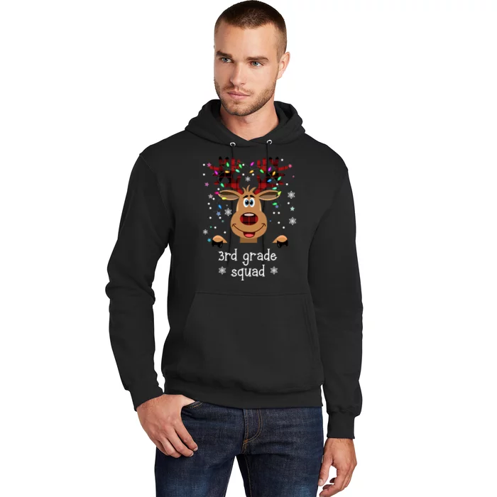 3rd Grade Squad Reindeer Christmas Hoodie