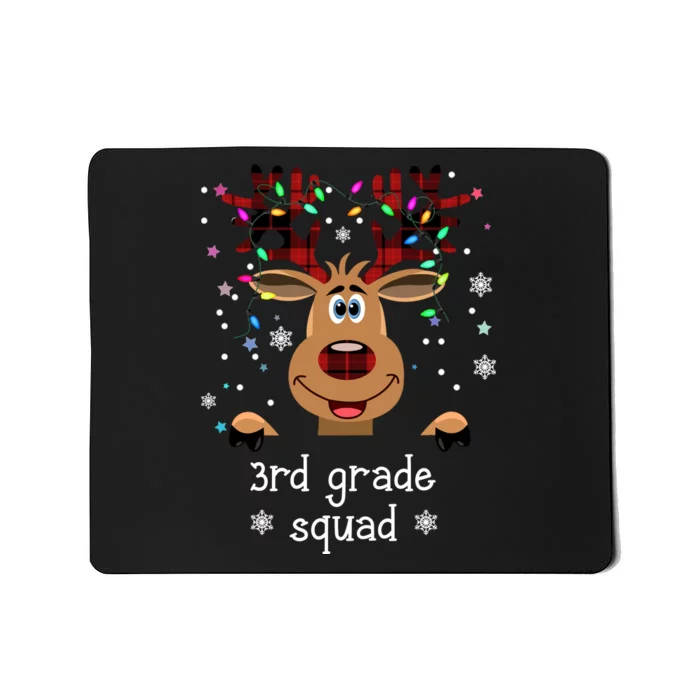 3rd Grade Squad Reindeer Christmas Mousepad