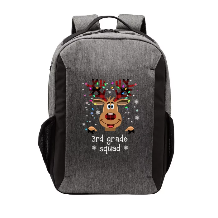 3rd Grade Squad Reindeer Christmas Vector Backpack