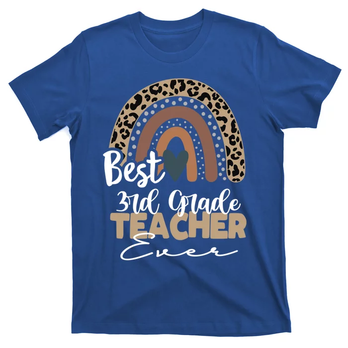 3rd Grade Teacher Boho Rainbow Teacher Appreciation Gift T-Shirt