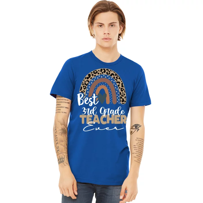 3rd Grade Teacher Boho Rainbow Teacher Appreciation Gift Premium T-Shirt