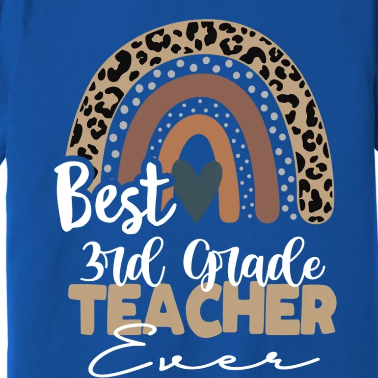 3rd Grade Teacher Boho Rainbow Teacher Appreciation Gift Premium T-Shirt