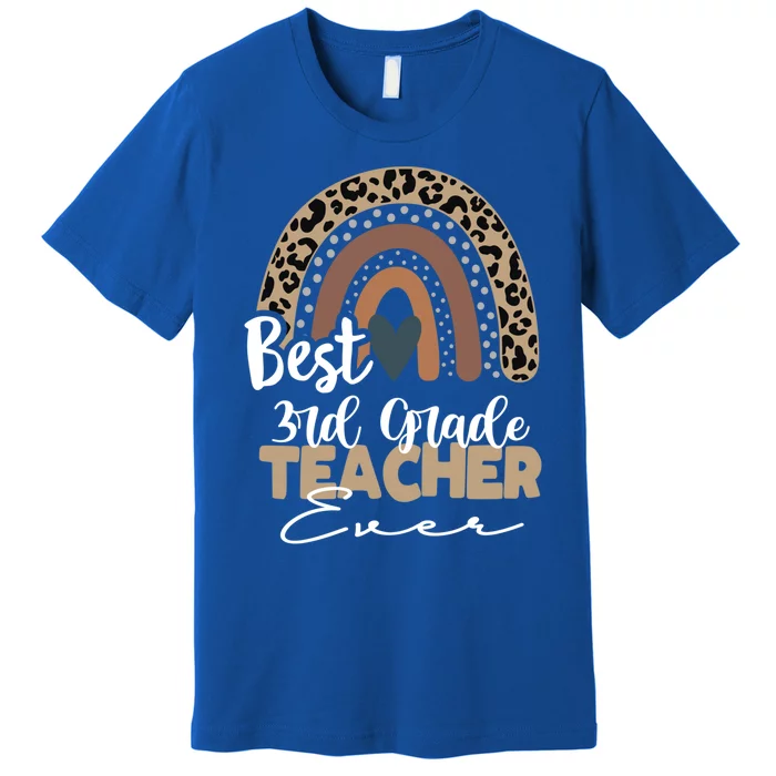 3rd Grade Teacher Boho Rainbow Teacher Appreciation Gift Premium T-Shirt