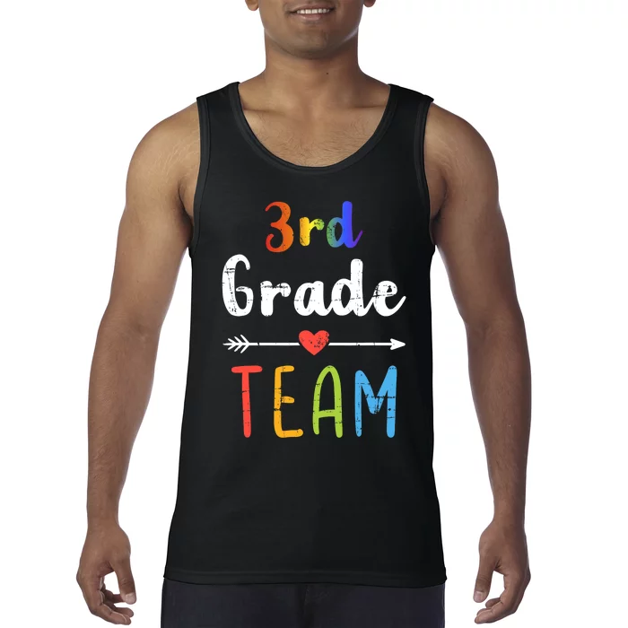 3rd Grade Team Third Back To School Student Teacher Squad Tank Top