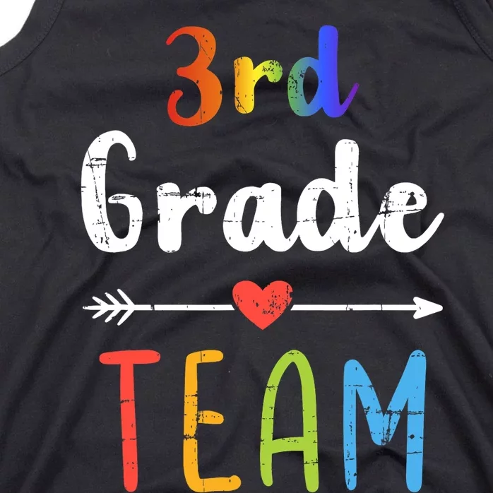 3rd Grade Team Third Back To School Student Teacher Squad Tank Top