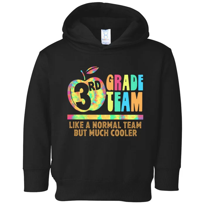 3rd Grade Team Like A Normal Team But Much Cooler Toddler Hoodie