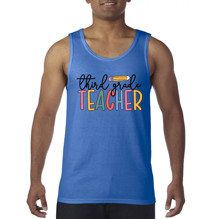 3Rd Grade Teacher Boho Third Grade Teachers Gift Tank Top