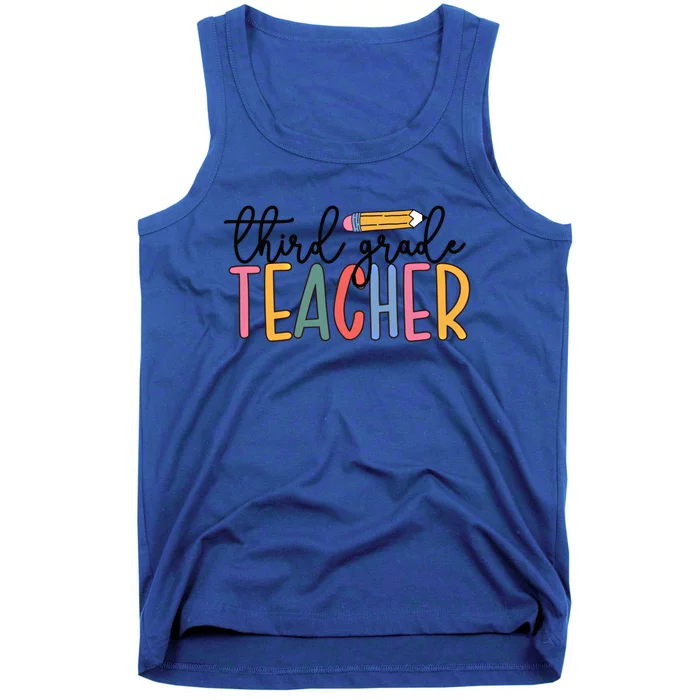 3Rd Grade Teacher Boho Third Grade Teachers Gift Tank Top