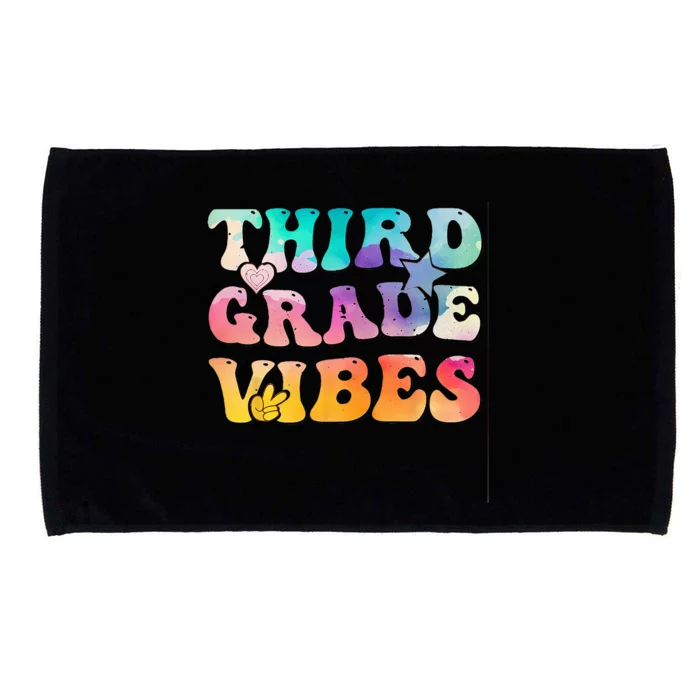 3rd Grade Vibes Back To School Retro Third Grade Teachers Microfiber Hand Towel