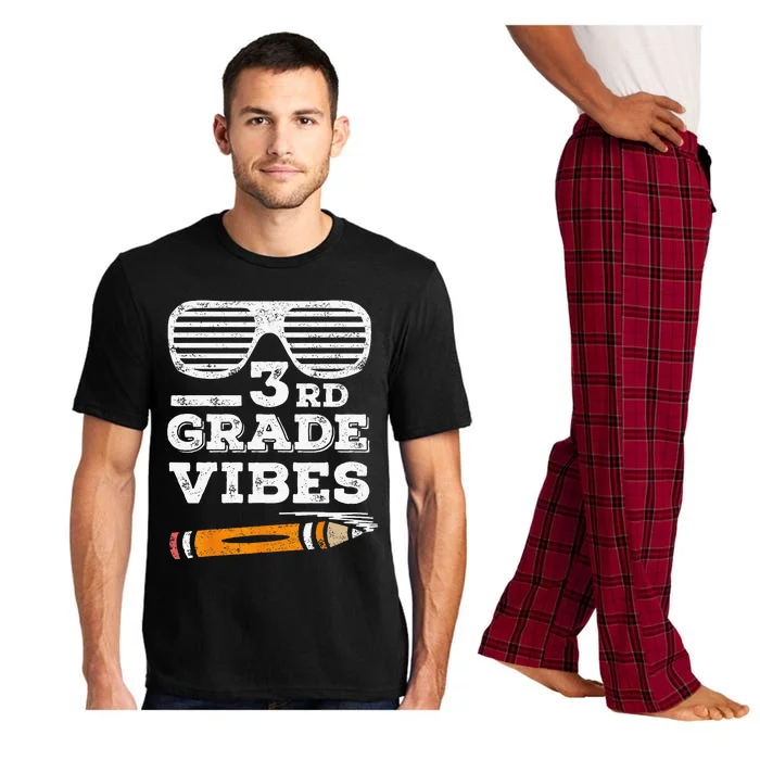 3rd Grade Vibes Funny Third Grade Back To School Tee Pajama Set